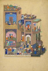 Okänd, Iran, 1500 -talet - Sida från Shahnama